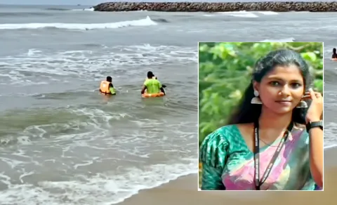  Student Drowns Sea Reel Shooting Ennore
