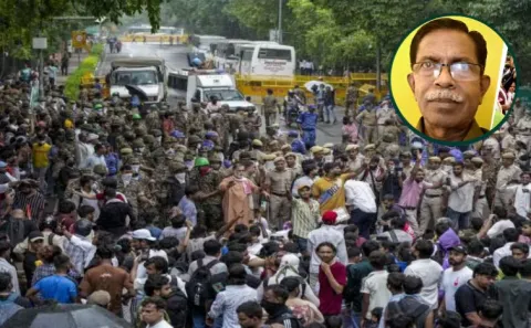 Kerala RSS ideologues remarks on CJP protesters sparks row