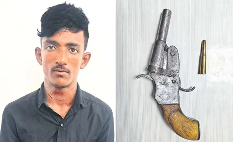 Incident Involving Youth Creating Stir With Country Made Gun In Hyderabad Saroornagar