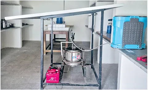 Solar-powered seed pellet machine