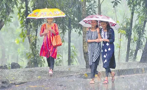 Possibility of rain in the state over the next three days