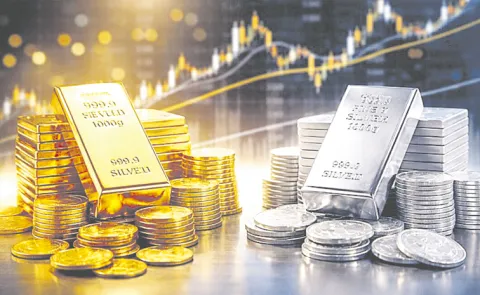 Gold prices retreated by Rs 2640 to Rs 1. 47 lakh per 10 grams