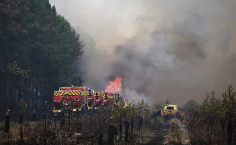 France and Spain brace for heatwave that could worsen raging wildfires