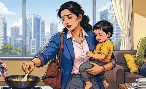 69 percent of urban women say childcare keeps them out of work