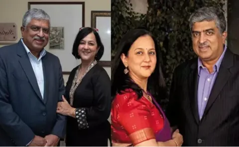 Nandan Nilekani-Rohini Nilekanis love story Goes Viral
