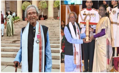 98-Year-Old Prahlada Nataka Maestro Simanchal Patra Honoured With Padma Shri