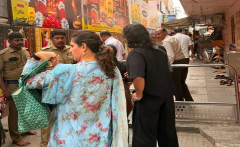 Ram charan and upasana visited Coimbatore Ayyappa Swamy Temple