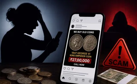 Instagram Old Coin Scam NRI Woman Loses Rs 71 Lakh In Hyderabad