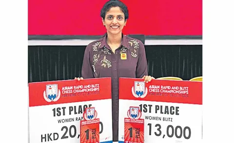 Harika emerged victorious in both rapid and blitz formats