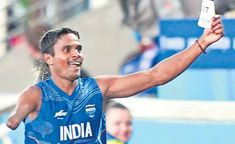 Dilip gold run at the Commonwealth Games
