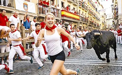 San Fermín Festival held from 6 to 14 July in Pamplona