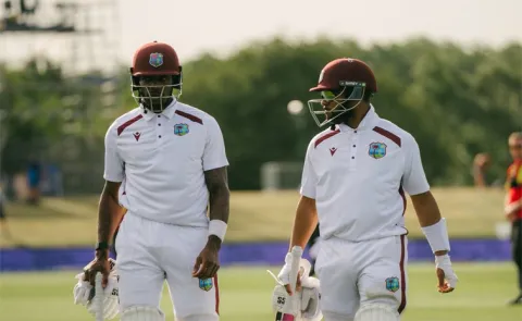Justin Greaves and Shai Hope frustrated sri lanka with an unbeaten 174 run partnership as West Indies finished Day 3 of 2nd test on high