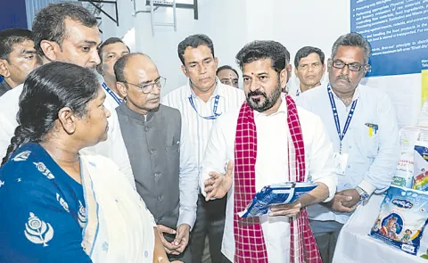 CM Revanth Reddy At Nacharam Balamrutham Plant