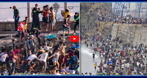 50000 Migrants Cross Into Spains Ceuta From Morocco In A Single Day  1