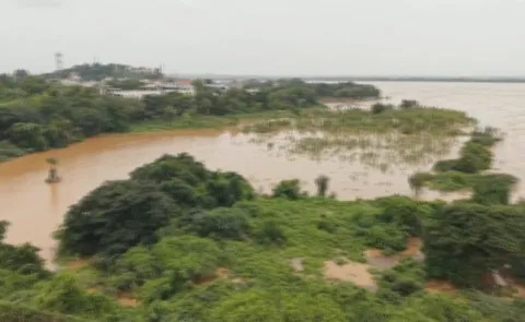 Godavari Water Level Recedes Slightly At Bhadrachalam