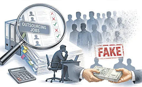 Irregularities in Outsourcing jobs: Telangana