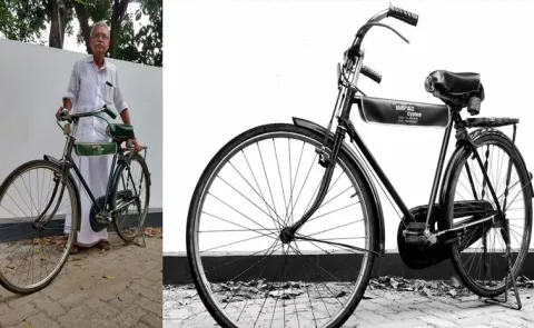 Kochi Man Offers 5 Lakh Reward for Stolen 1957 Vintage Bicycle
