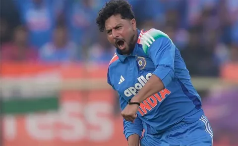Kuldeep Yadav dismisses Ben Stokes in One-Day Cup clash against Durham