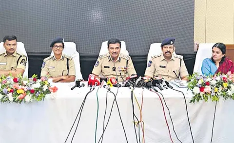 DGP CV Anand at a media conference