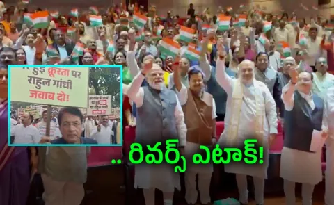 Parliament Showdown: NDA MPs Counter Protest Against Opposition12