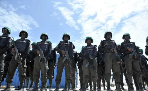 Authorities say 10 Nigerian police officers were killed in gunbattle