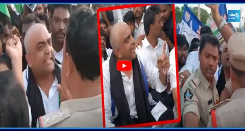 YSRCP Kasu Mahesh Reddy MASS Warning Kutami 1
