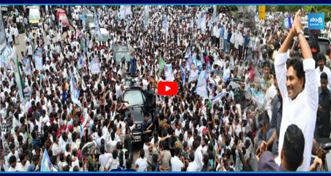 Huge Fan Crowd At YS Jagan Kurnool Tour  1