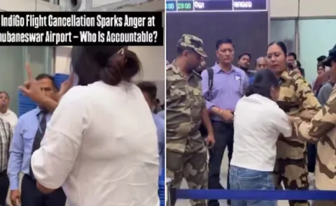 IndiGo flight cancellation passenger climbs luggage belt, lashes out at staff 