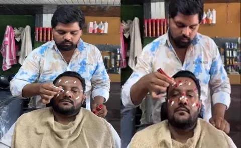 Beuaty Tips: Toothpaste Eno Gulab Jal Viral Barbers Facial Routine12