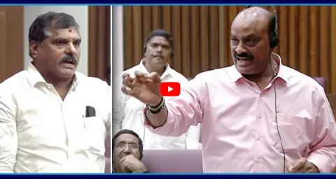 Botsa Satyanarayana Vs Atchannaidu Over Lokesh DSC Scam In Council 1