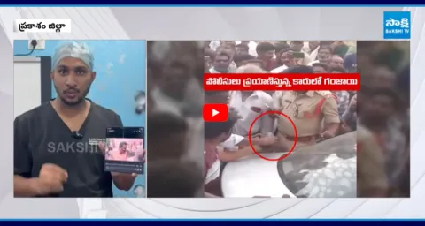 Police Escape From Spot In TDP Leader Car 1
