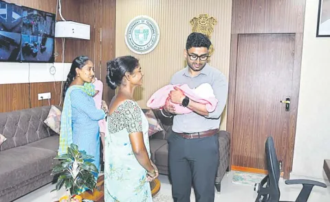 Khammam Municipal Commissioner Helps Baby Heart Surgery 14 Lakh Treatment