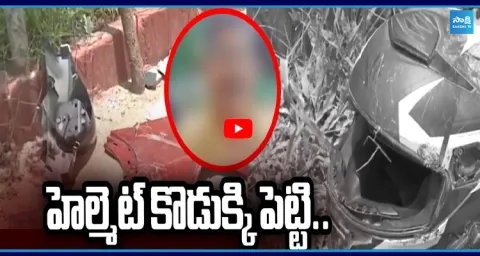 MG Car Hits Two Wheeler at Banglaguda In Hyderabad 2