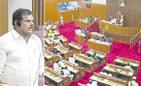 YSRCP leaders fires on Mega DSC-2025 in assembly