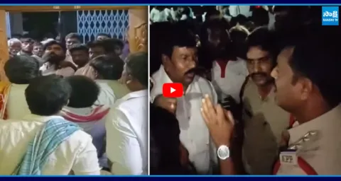 TDP Rowdies Attack On YSRCP Leader House 1