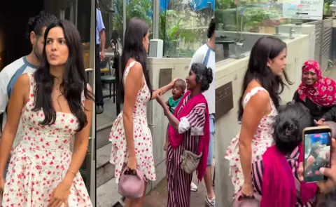 Hardik Pandya Ex-Wife Natasha Aggressive-Behaviour-With Beggars