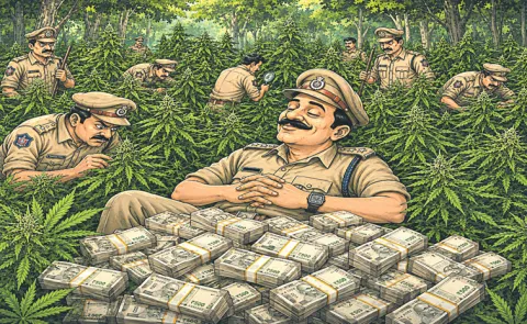 Marijuana racket under TDP leaders and Police in Andhra Pradesh