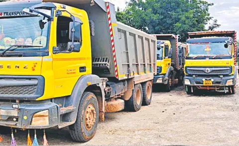 Midnight excavations on the borders of Anakapalle and Kakinada districts