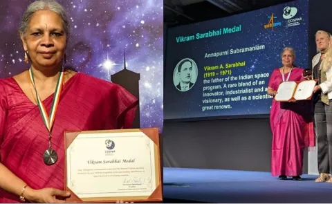 annapurni subramaniam wins cospar vikram sarabhai medal