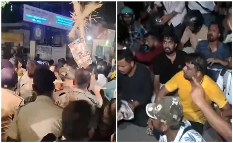 Jharkhand protesters attempt to burn effigies of CM Hemant Soren, Rahul Gandhi