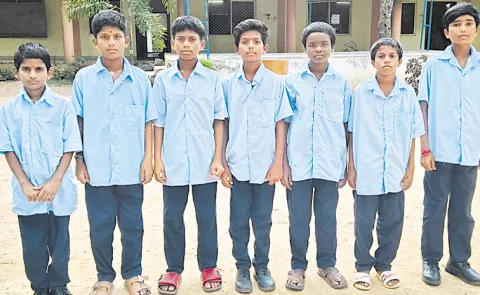 Telangana government school students faced uniform problems