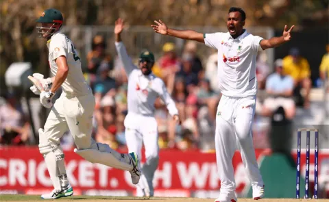 Shoriful Islam 7-Wkts-Australia-210-All-Out-Restricts-Lead- just 146 Runs