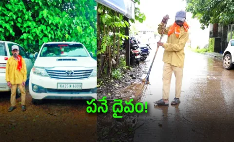 meet Karnataka Sesappa who arrives in a Fortuner to sweep roads from Rs 50 a day