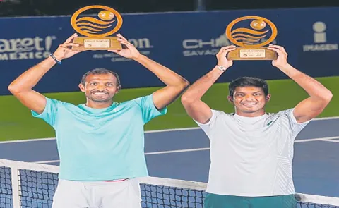 Sriram Balaji and Anirud Chandrasekar wins Open Doubles title5