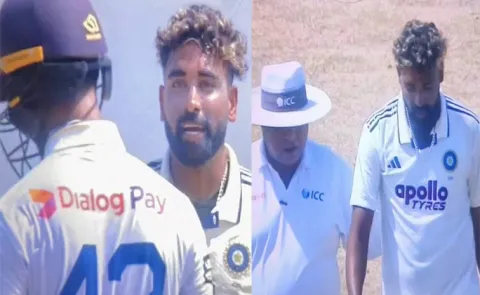 Mohammed Siraj Provokes Kamil Mishara To Throw Away His Wicket