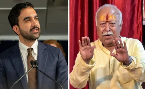 Zohran Mamdani opposes Mohan Bhagwat NYC event