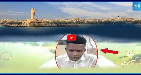Foreigner Jumps Into Hussain Sagar Near Telangana Secretariat 1