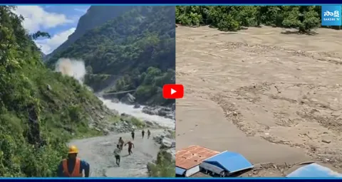 Nepal Flash Floods Video People Running For Lifes 1