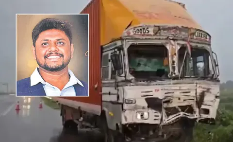 kakinada man died In road incident