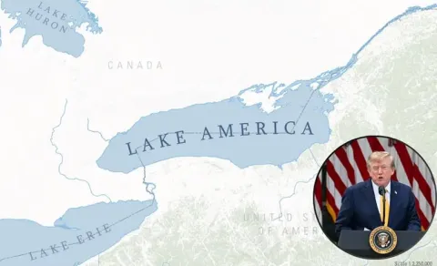 Lake Ontario Renamed Lake America Canada Hits Back at Trumps Executive Order